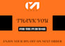 design amazon thank you card, product insert, package insert card